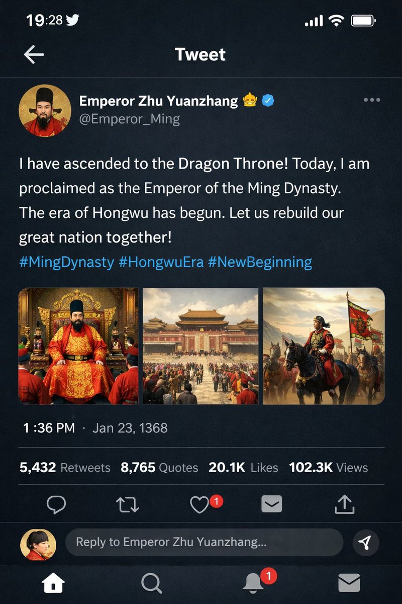 Historical Figure Social Media Mockup AI image template preview