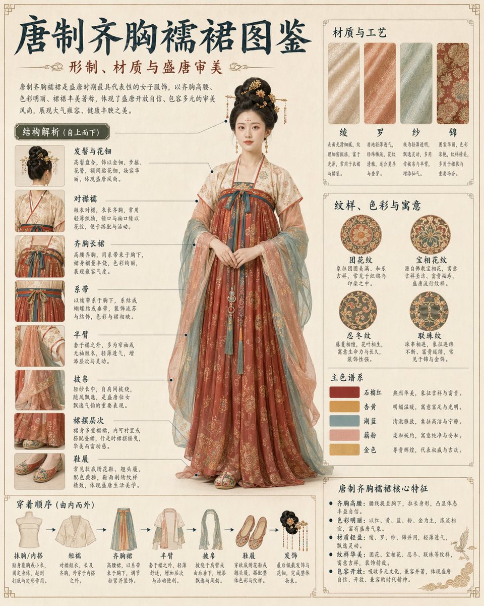 Traditional Garment Infographic AI image template preview