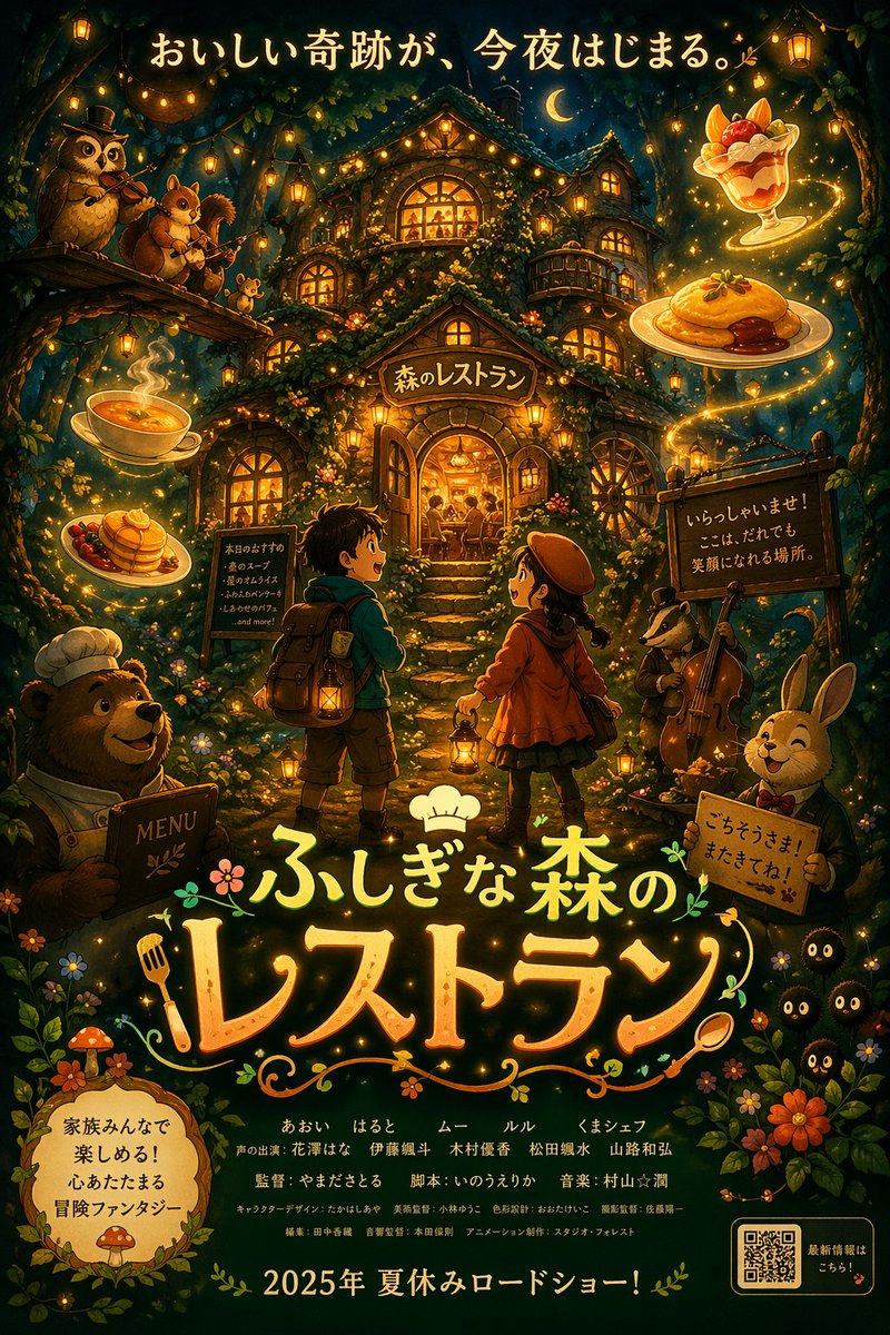 Anime Fantasy Movie Poster AI image template preview