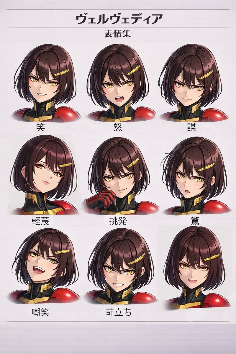 Velvedia Character Reference Sheet example 2