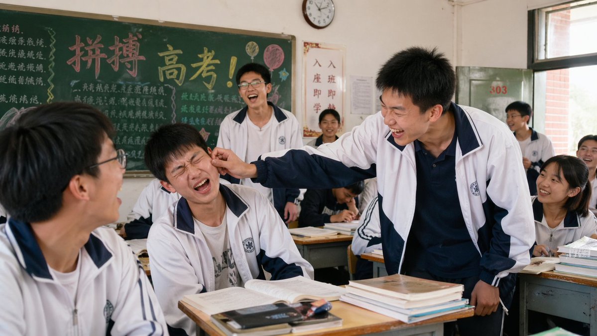 2000s High School Comedy Scene AI image template preview
