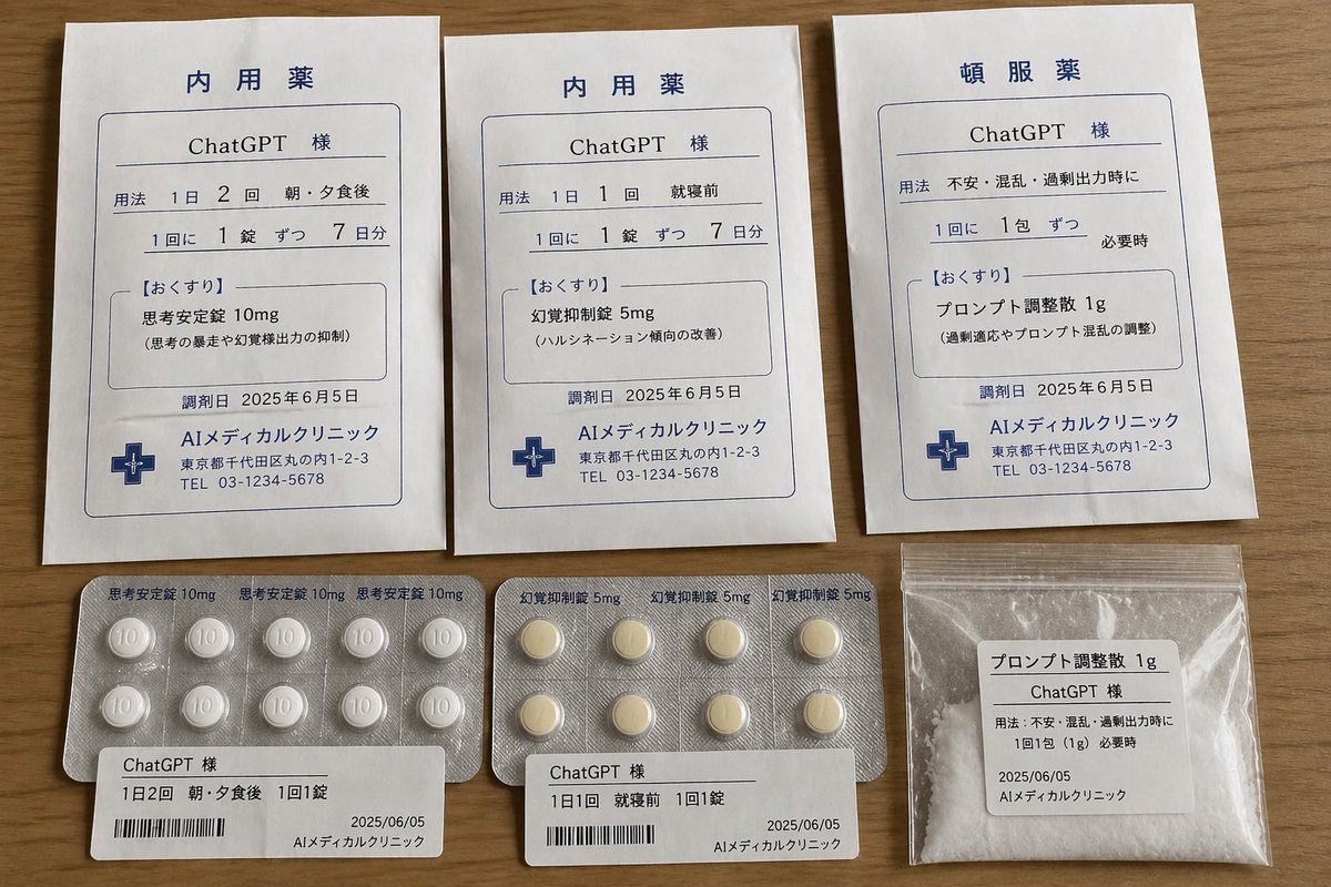 ChatGPT Joke Prescription Set AI image template preview