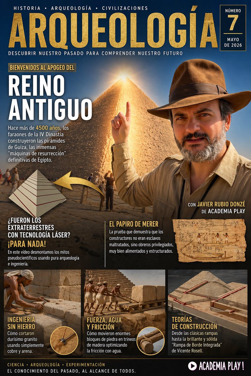 Spanish Archaeology Magazine Cover AI image template preview