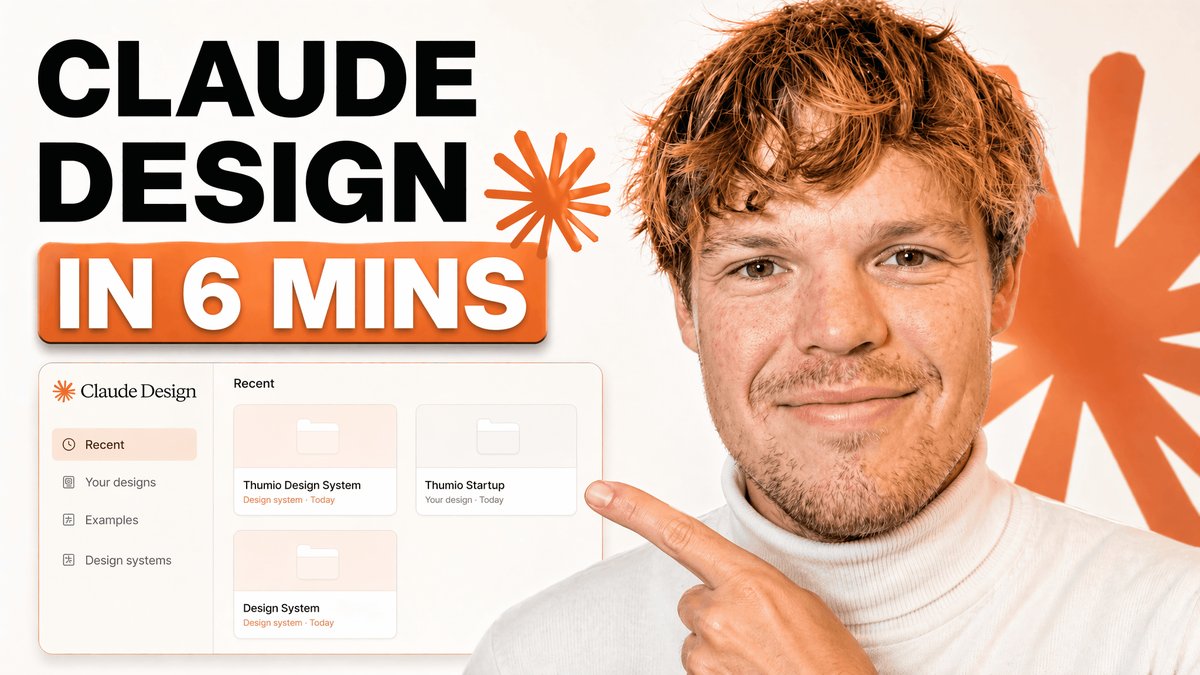 Tech Tutorial Thumbnail with UI Mockup AI image template preview