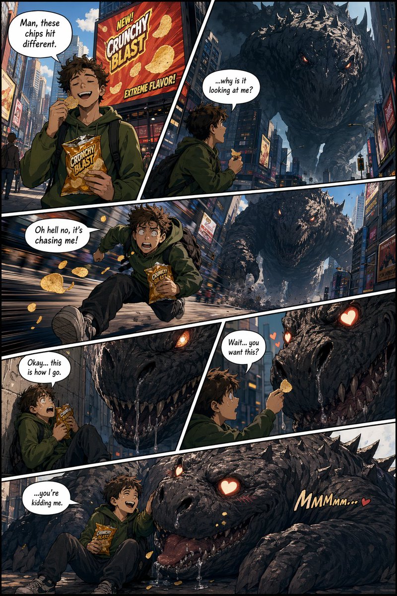 American Comic Strip Template AI image template preview