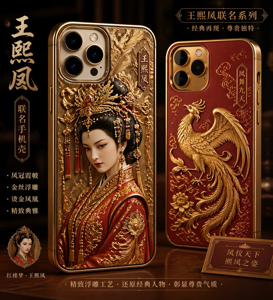 Classical Chinese Phone Case Design AI image template preview