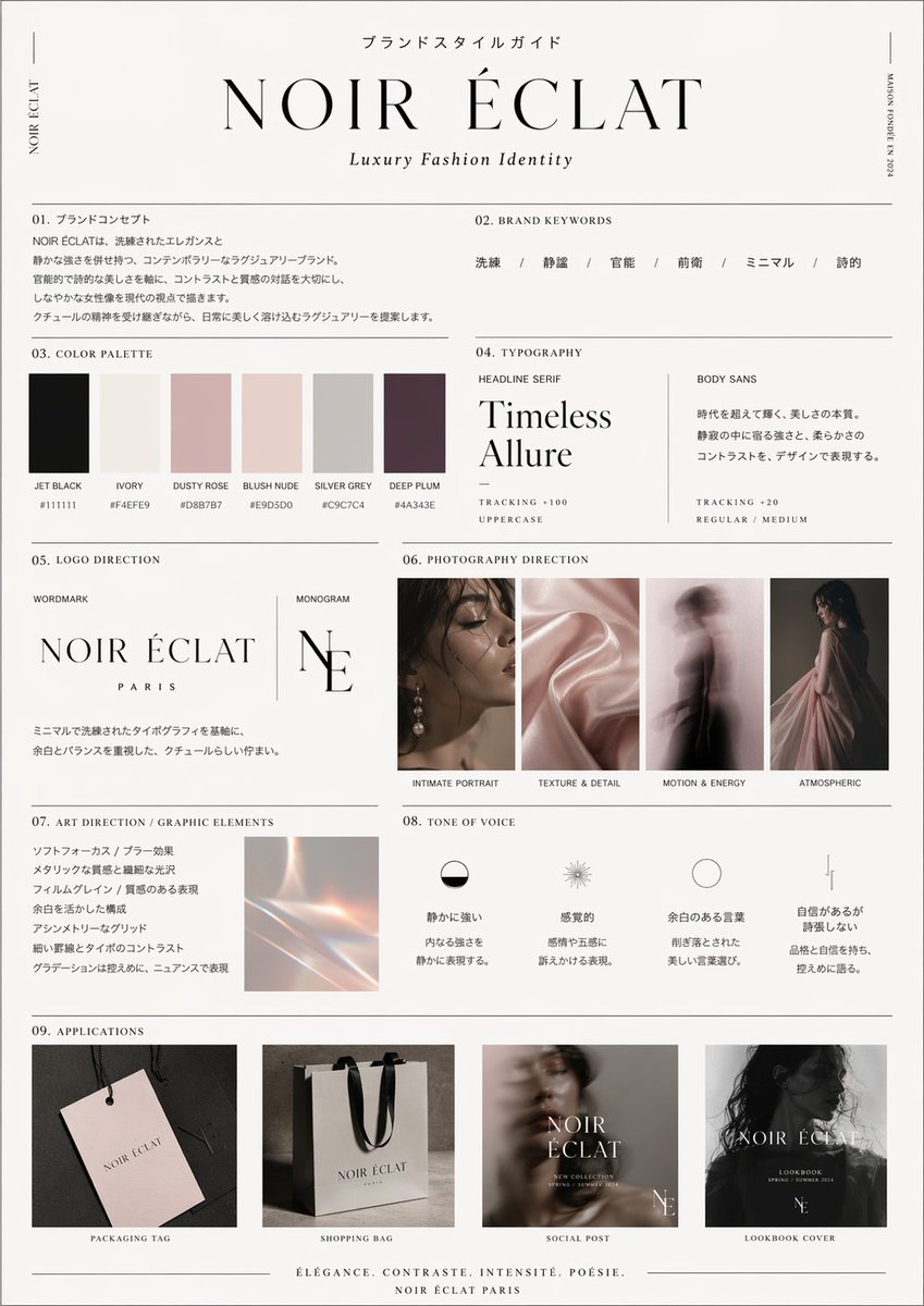 High-End Brand Guide Prompt AI image template preview