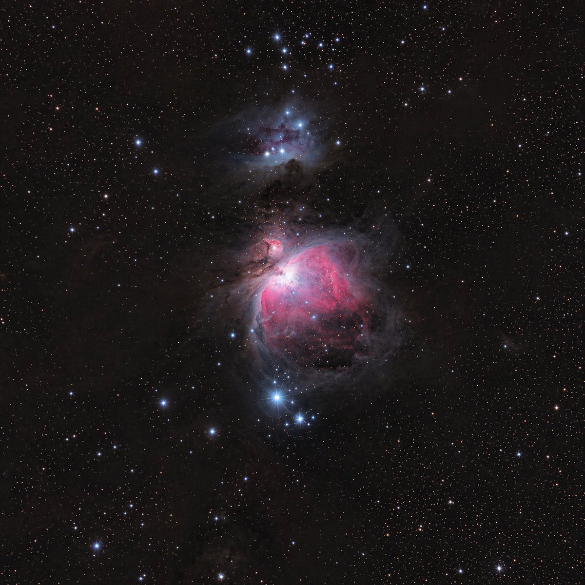 Astronomical Orion Nebula Generation AI image template preview