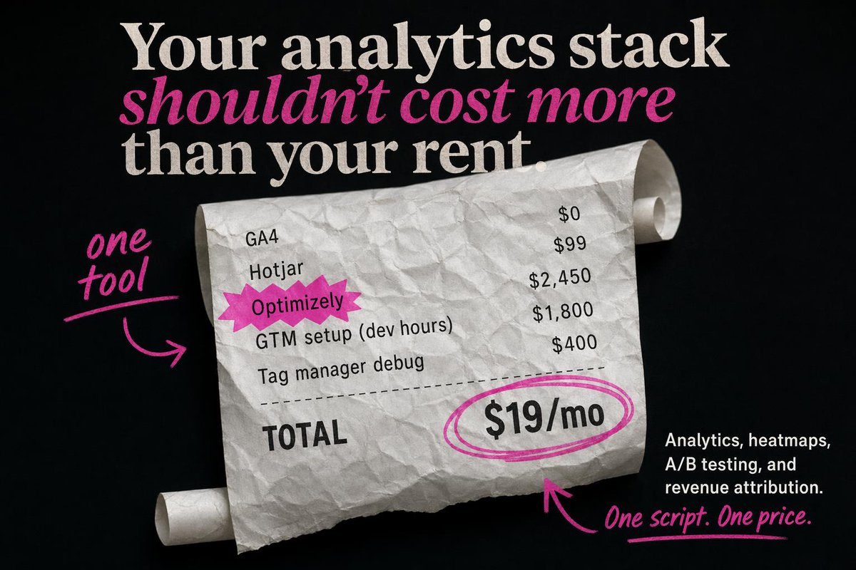 Editorial SaaS Receipt Ad AI image template preview