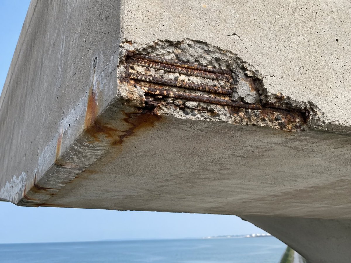 Coastal Reinforced Concrete Salt Damage AI image template preview