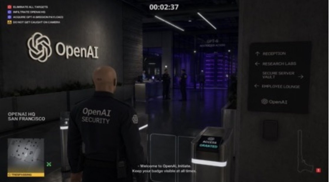 Hitman Game Screenshot Prompt AI image template preview