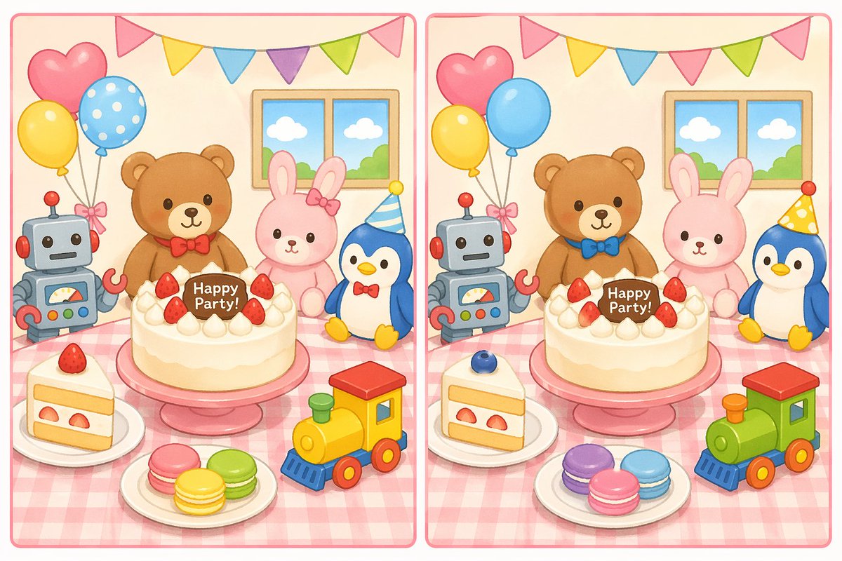 Spot the Difference Puzzle Generator AI image template preview