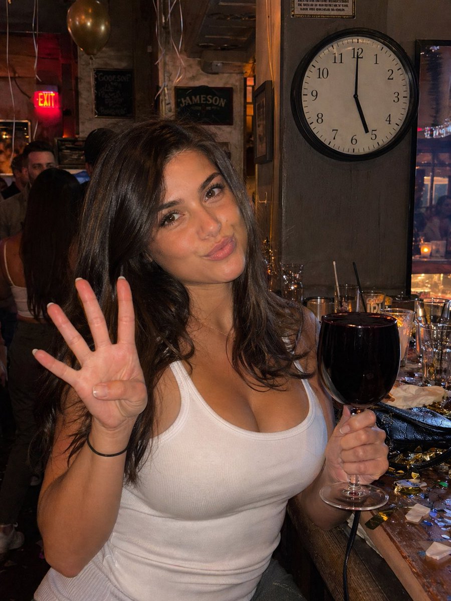 Candid Bar Photo with Four Fingers AI image template preview