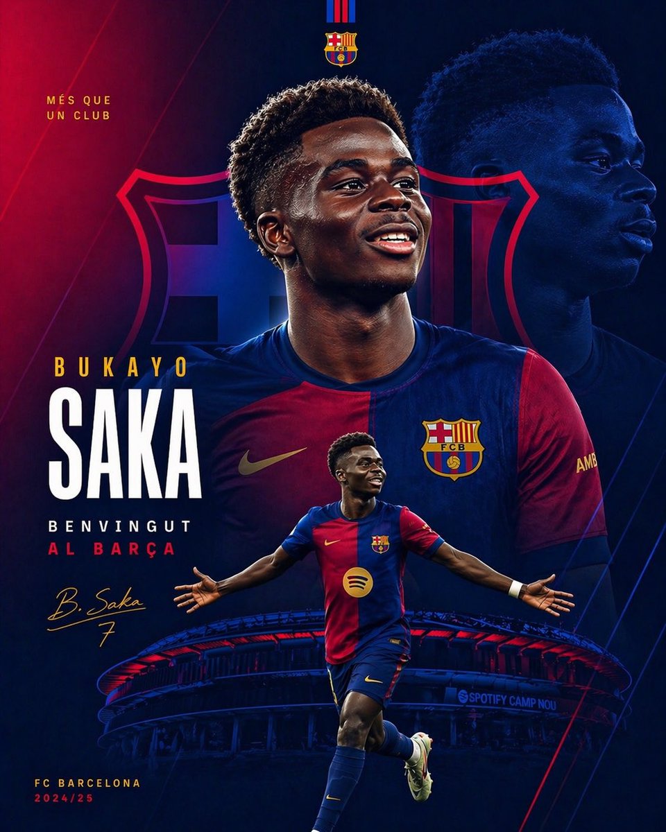 Barcelona Transfer Poster for Saka AI image template preview