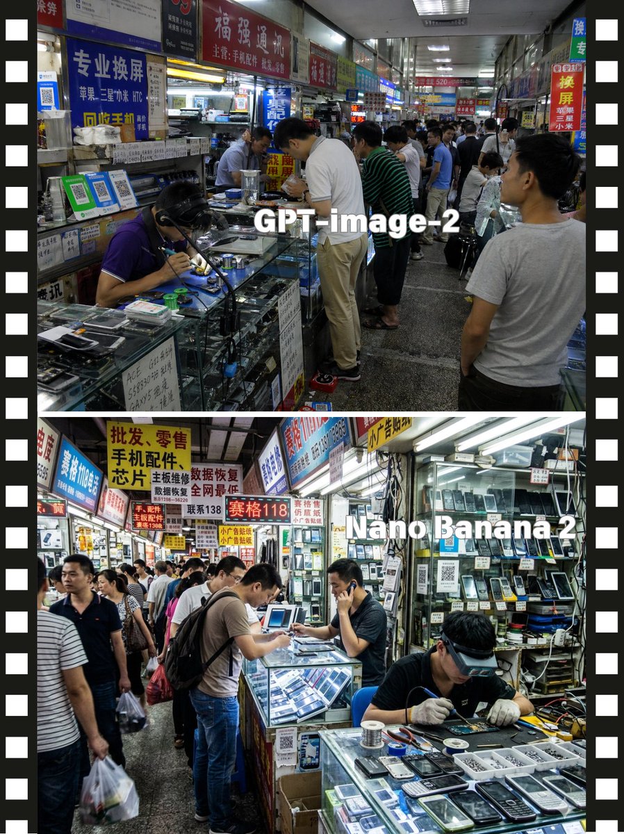 Split-Screen China Phone Market Comparison AI image template preview