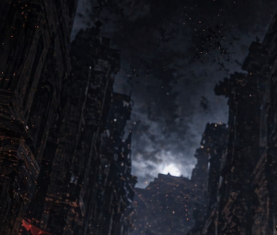 Apocalyptic Ruined City Street AI image template preview