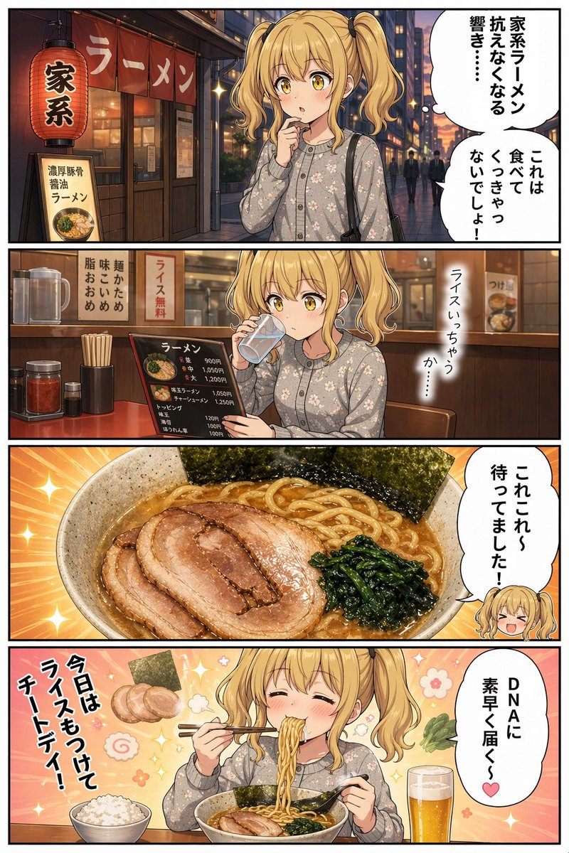 Anime Iekei Ramen Comic AI image template preview