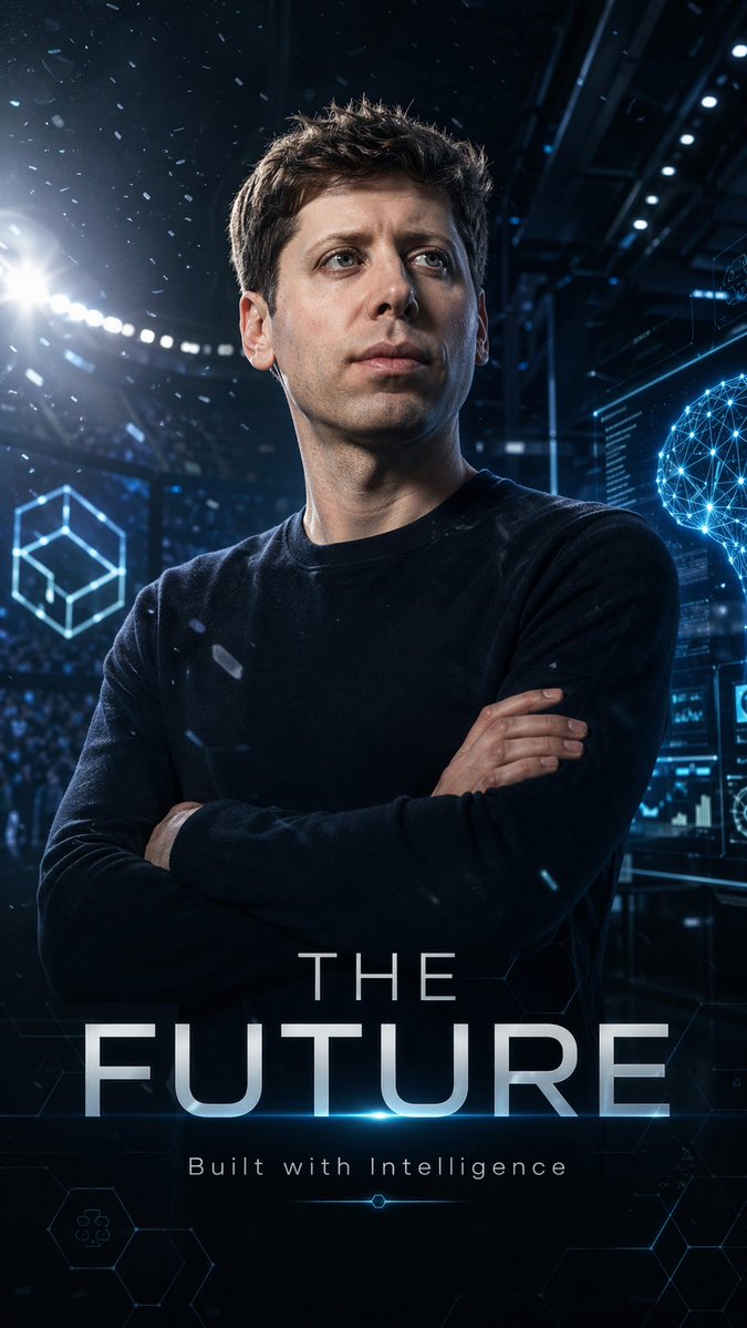 Futuristic AI Sports Poster AI image template preview