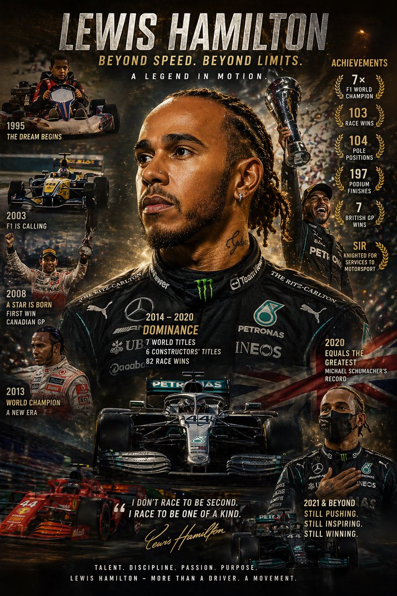Cinematic Racing Legend Poster AI image template preview