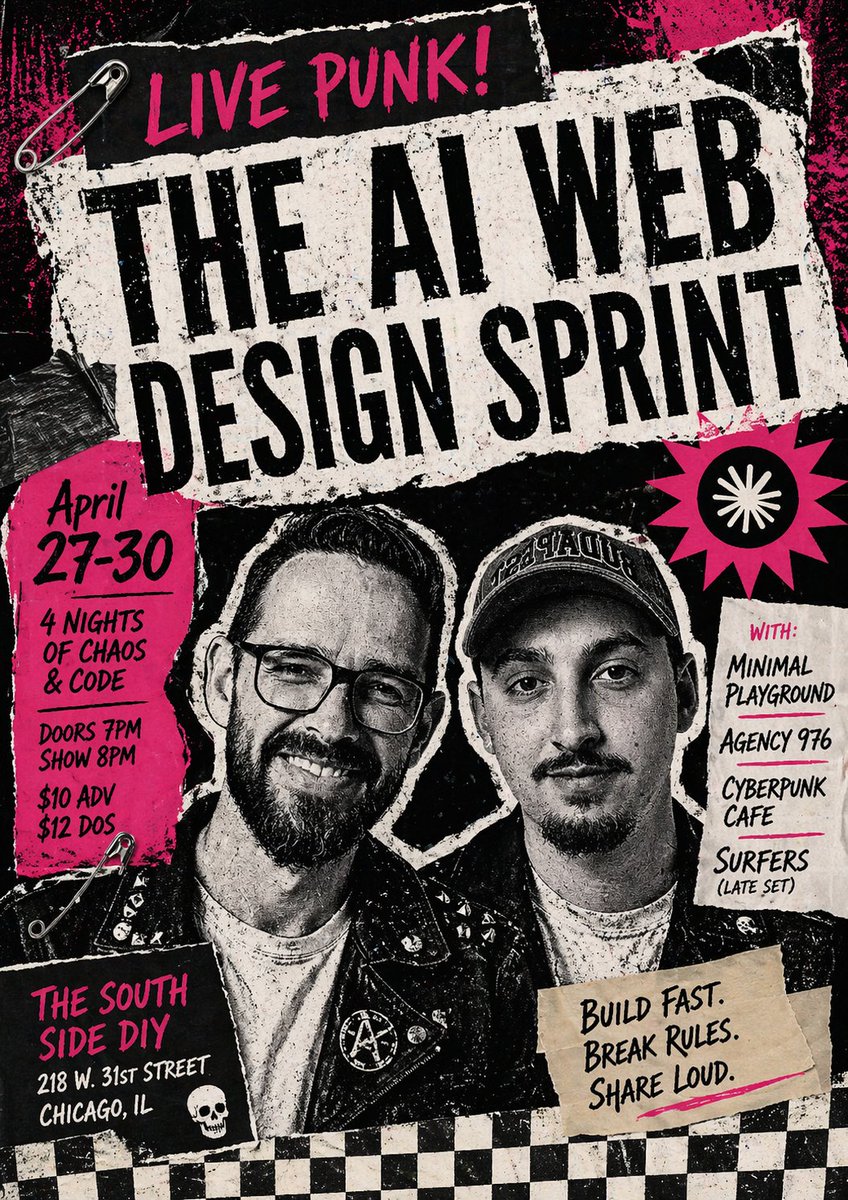 Punk AI Sprint Flyer AI image template preview