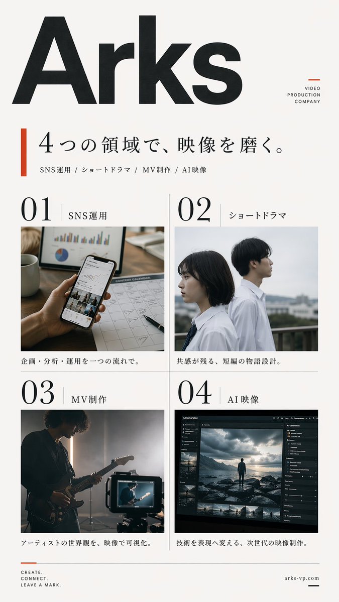 Japanese Video Production Poster AI image template preview