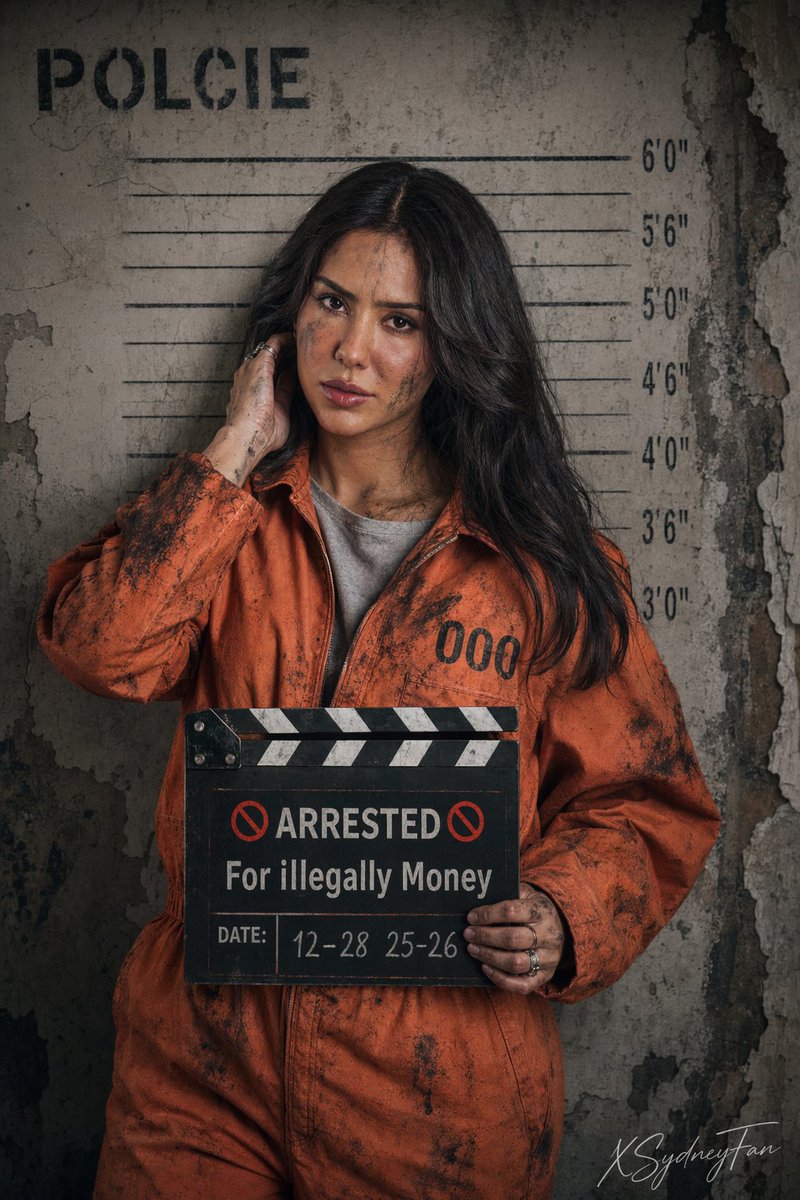 Gritty Prison Mugshot Portrait AI image template preview