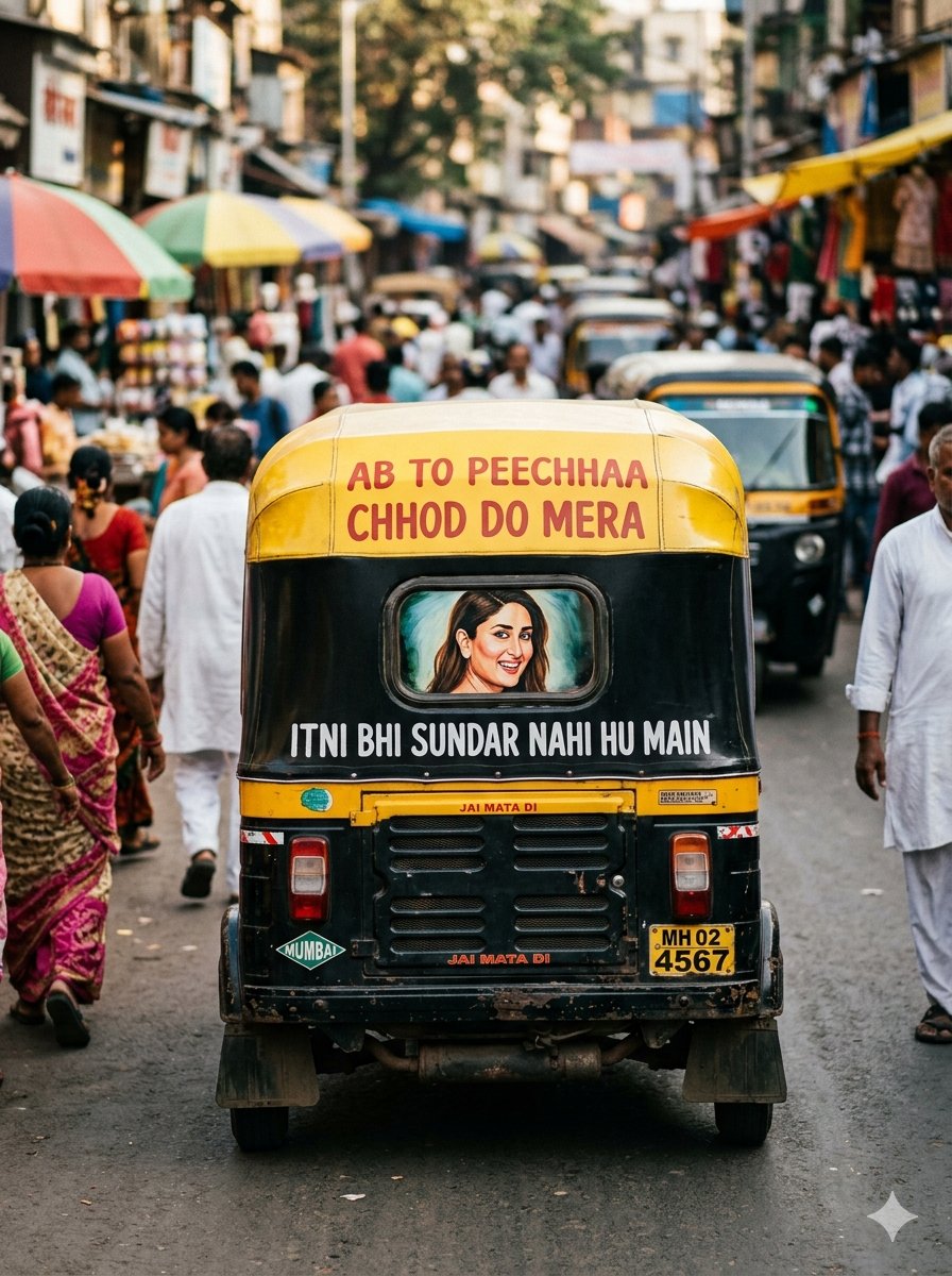 Indian Auto Rickshaw Street Photo example 2