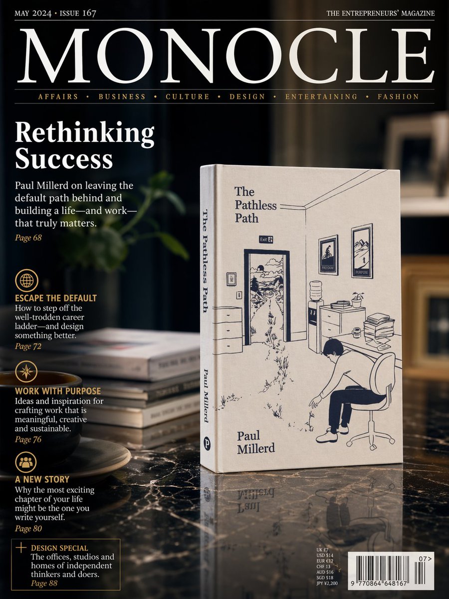 Luxury Magazine Cover With Featured Book AI image template preview