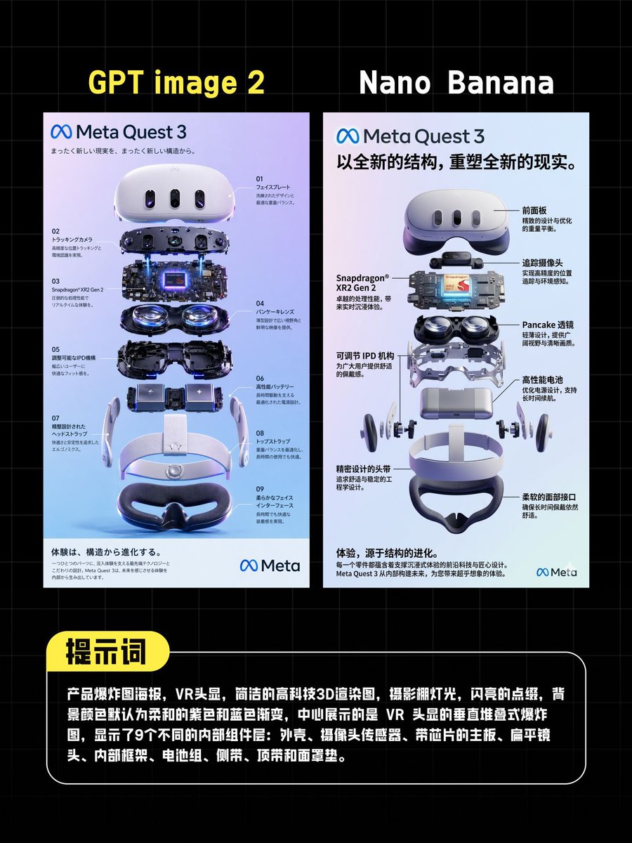 AI VR Poster Comparison AI image template preview