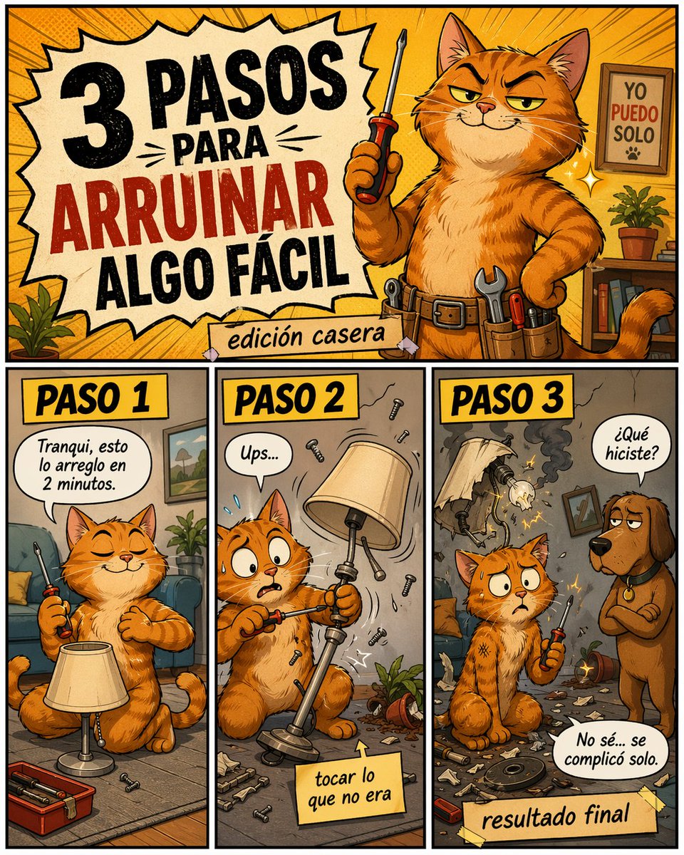 Funny DIY Disaster Cat Comic AI image template preview