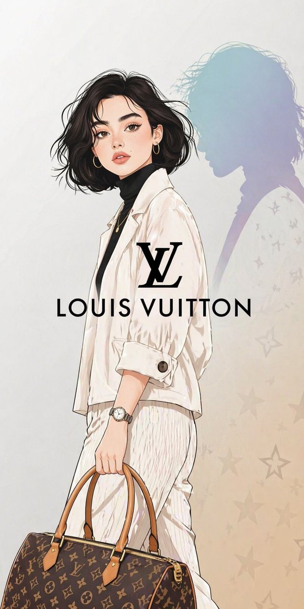 Luxury Fashion Illustration AI image template preview