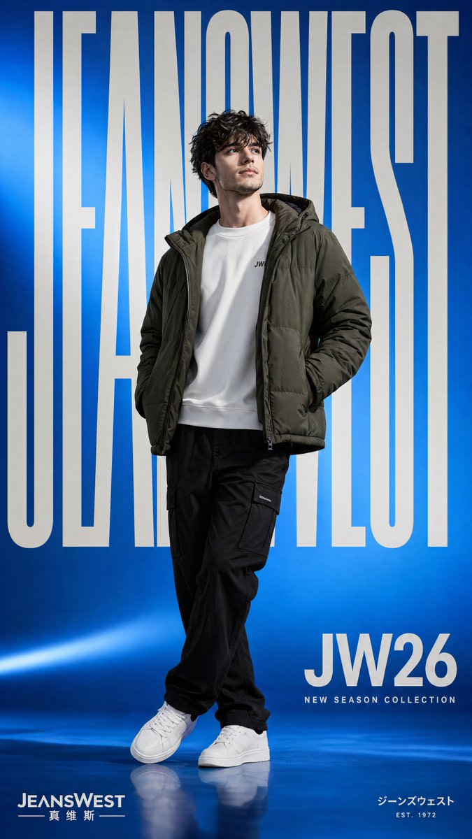Streetwear Fashion Poster AI image template preview