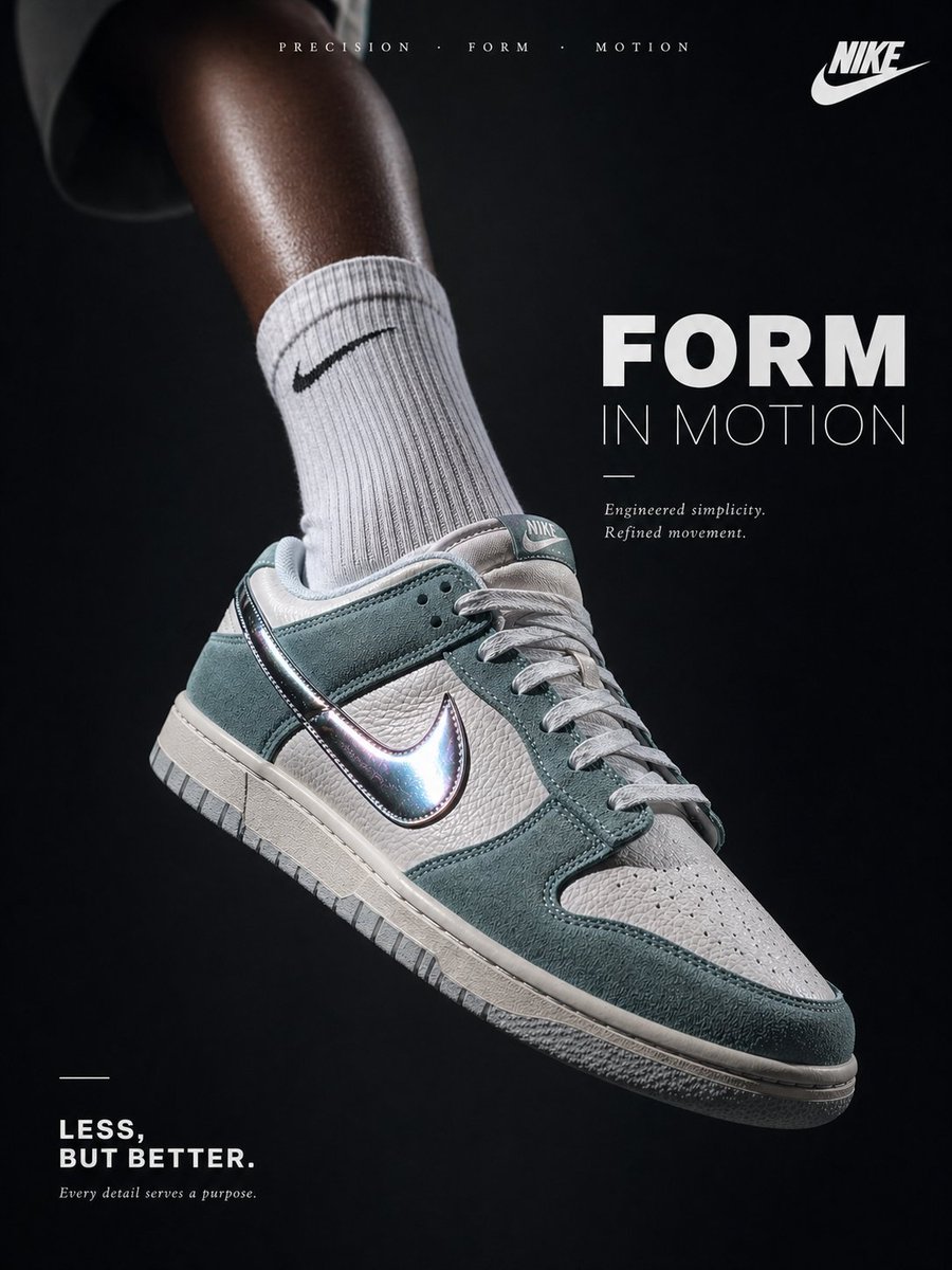 Luxury Minimalist Footwear Ad AI image template preview