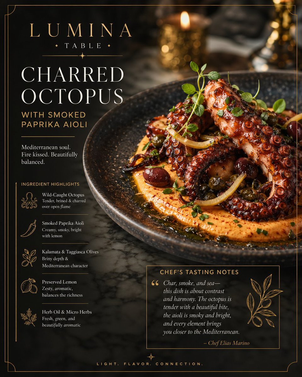 Luxury Culinary Menu Poster example 3