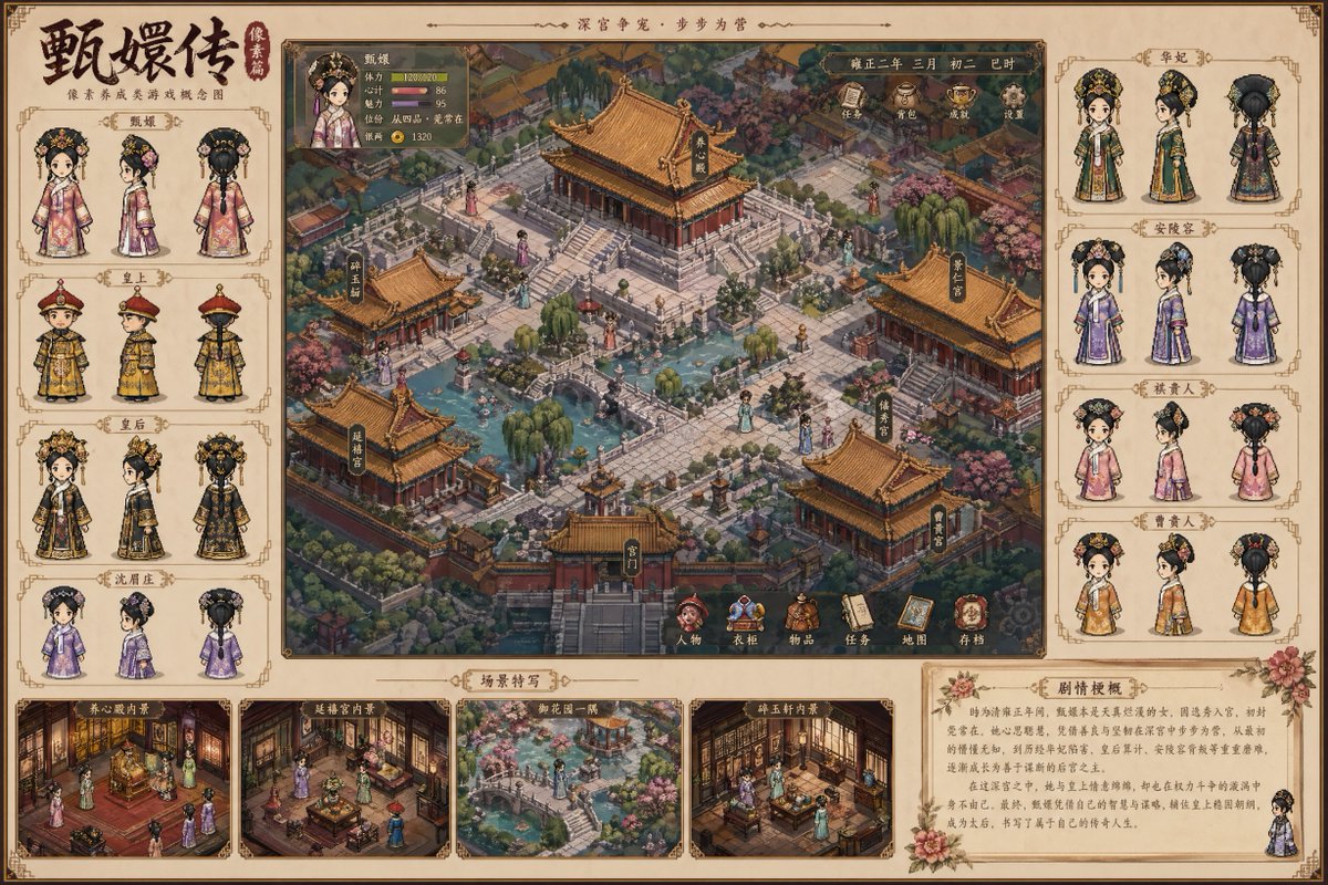 Historical drama pixel art concept AI image template preview