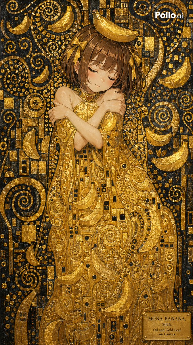 Klimt-Style Character Art AI image template preview