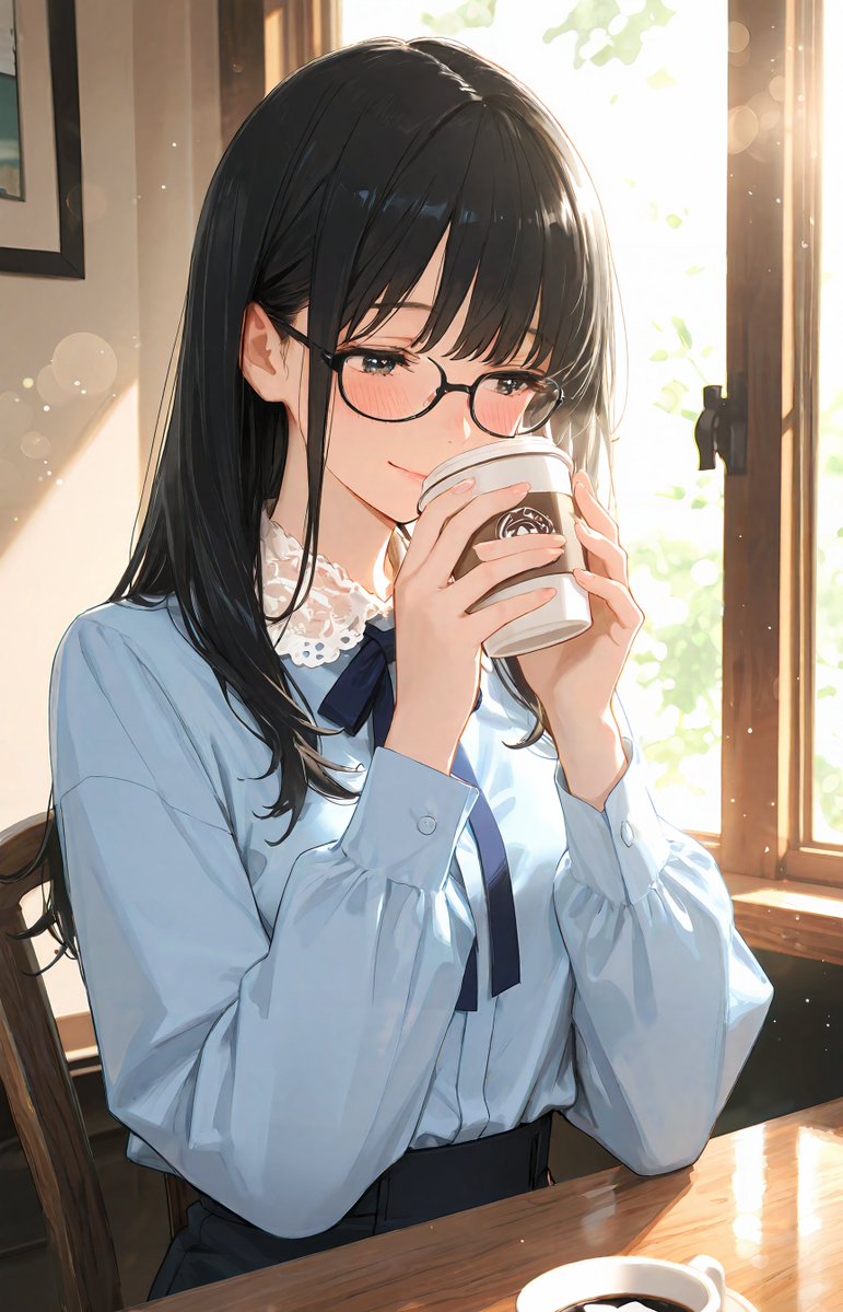 Portrait of a Gentle Woman with Glasses example 3