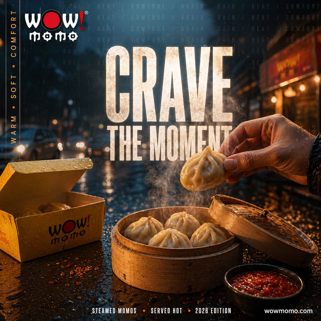 Cinematic Rainy Street Food Ad AI image template preview
