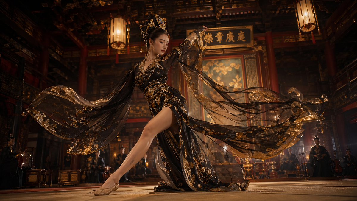 Tang Dynasty Palace Dancer AI image template preview