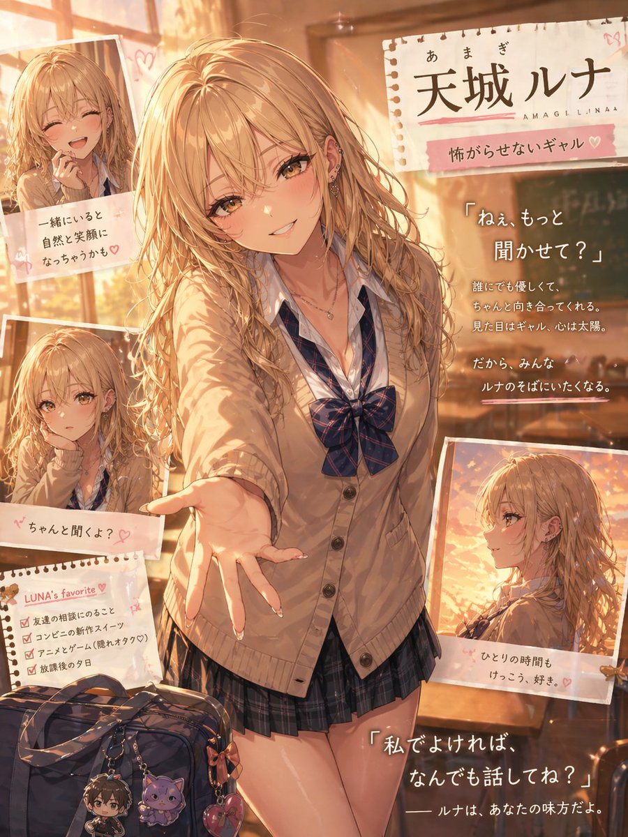Otaku-Friendly Gyaru in Sunset Classroom example 2