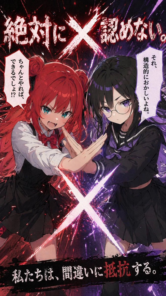 Anime X Battle Poster example 2