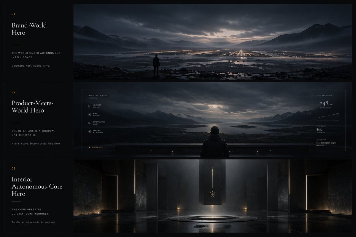 Cinematic Autonomous AI Mood Board AI image template preview