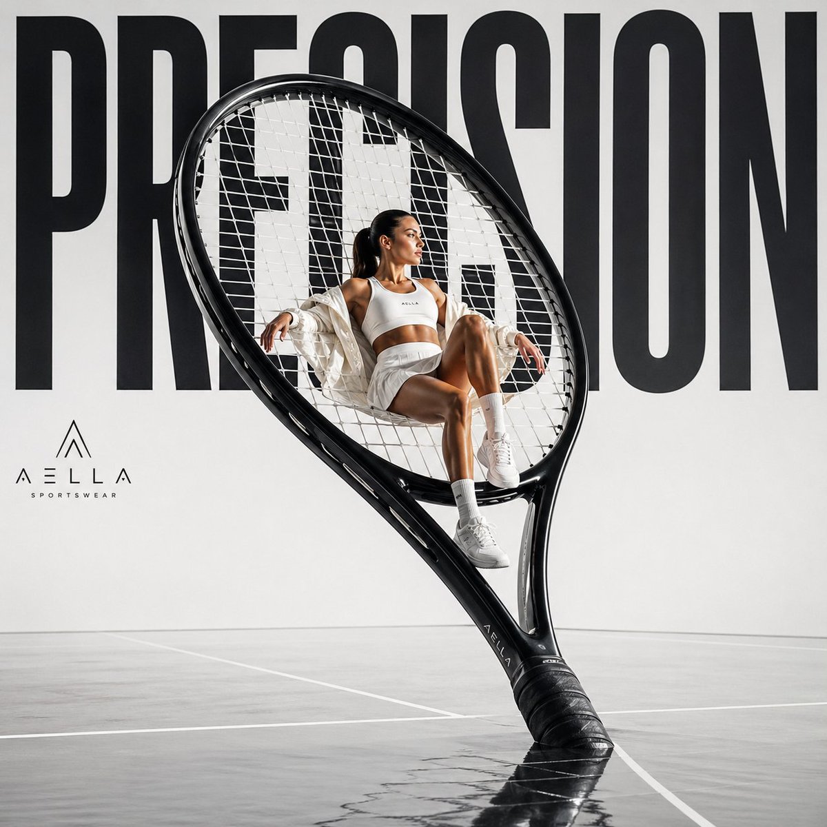 Avant-garde Sports Fashion Advertisement AI image template preview