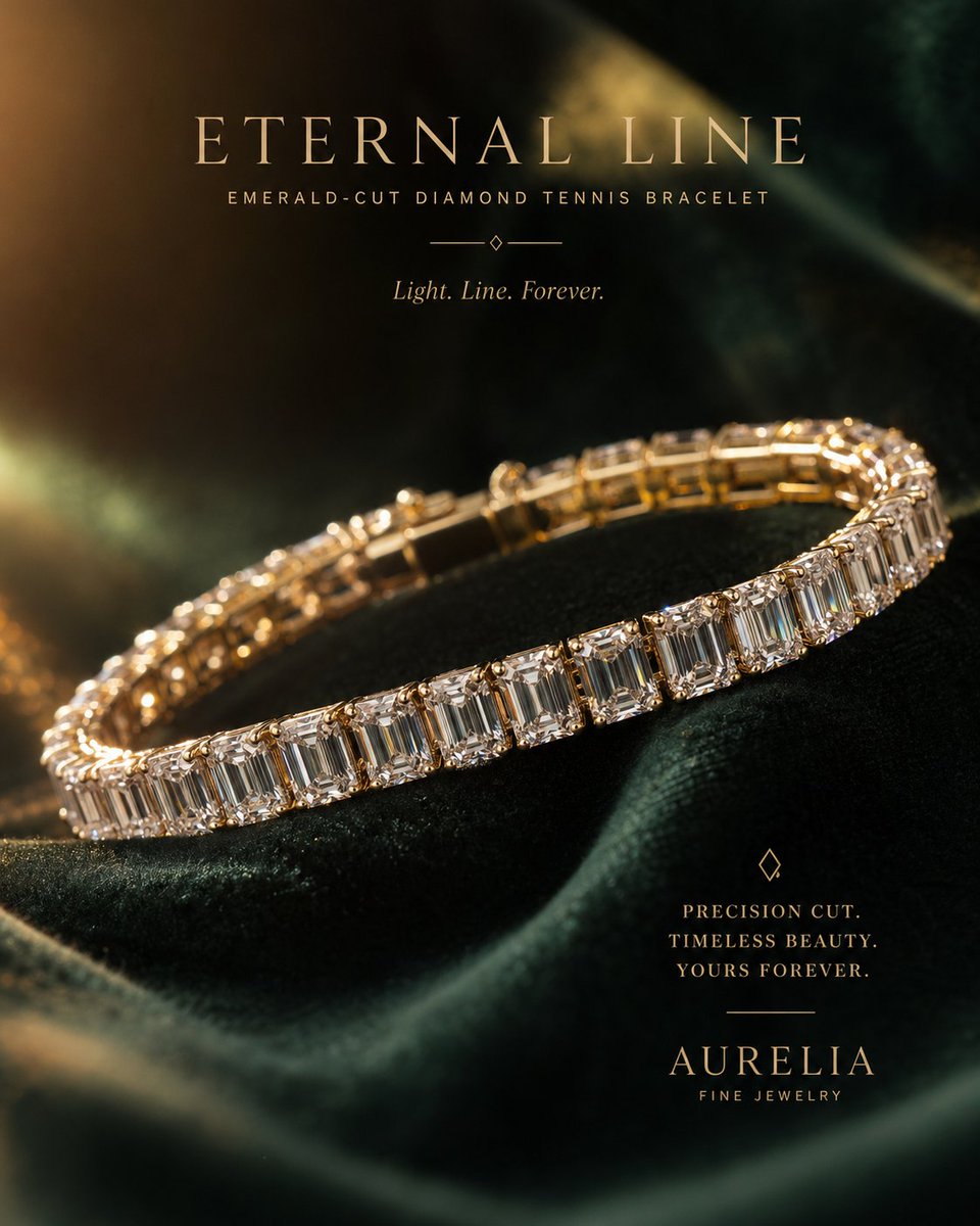 Luxury Jewelry Advertisement AI image template preview