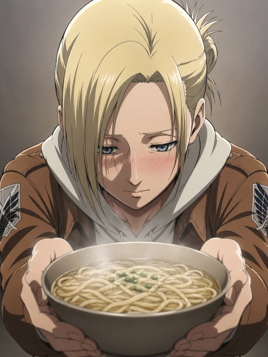 Anime Character Noodle Delivery AI image template preview