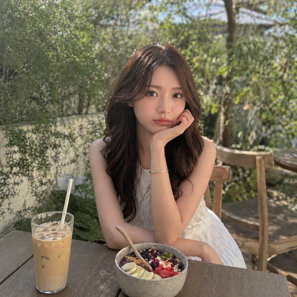 Japanese Influencer Instagram Style Photo AI image template preview