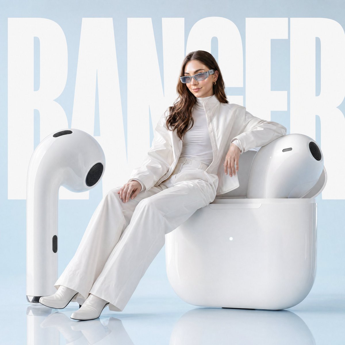 Avant-garde Fashion Advertisement Prompt AI image template preview