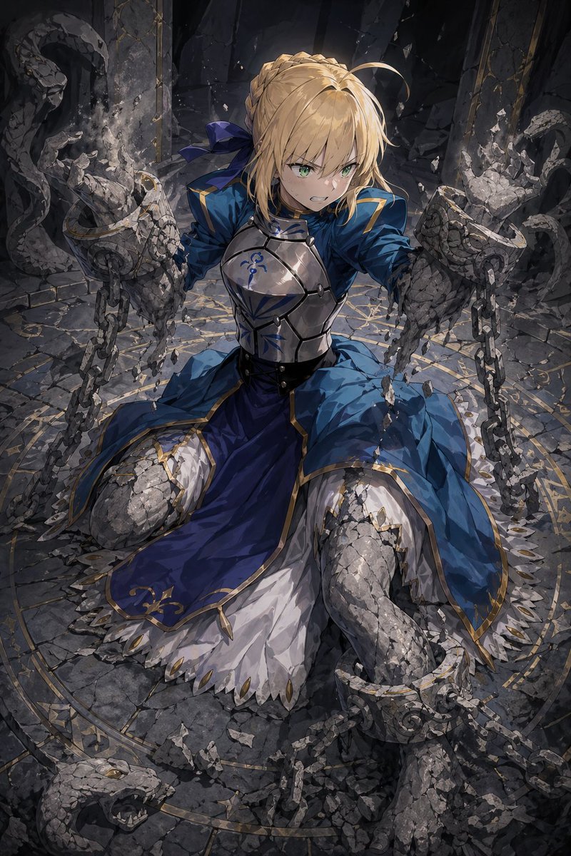 Partial Petrification Knight Card Art AI image template preview