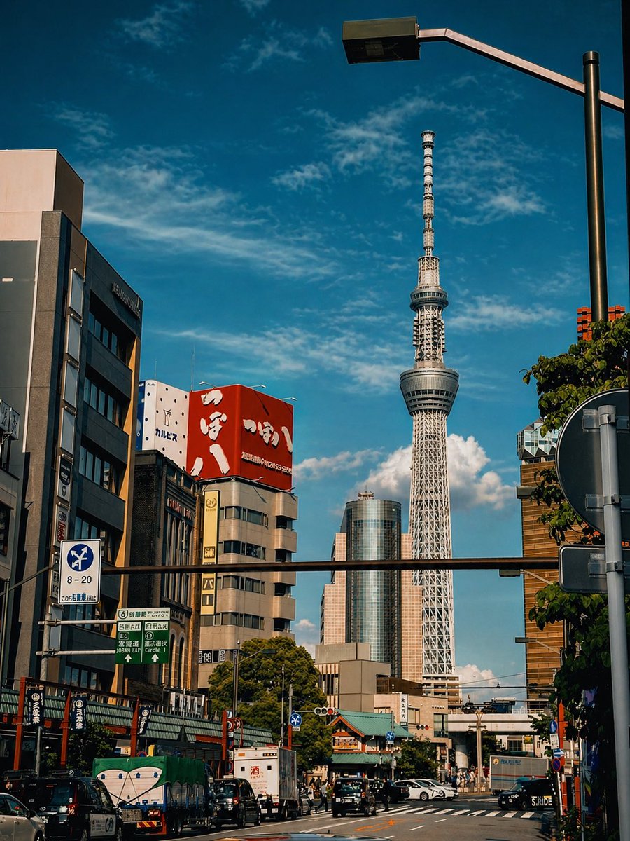 Cinematic Tokyo Street Color Grade AI image template preview