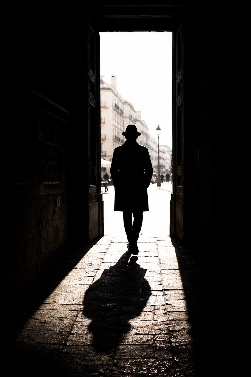 High Contrast Urban Silhouette AI image template preview